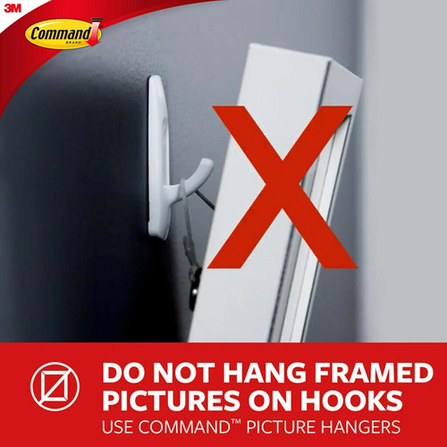 3M 17019-ES  Command White Clothes Hanger Large Image 5