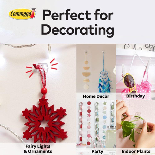 3M 17026CLR-ES  Command Clear Decorating Clips 20 per Package with 24 Strips Image 4
