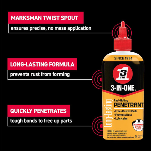 3-IN-ONE 120015  Penetrant Drip Oil - 4 oz Bottle  Image 1