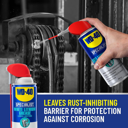 WD-40 300615  Specialist White Lithium Grease Spray with Smart Straw - 11 oz Can Image 3