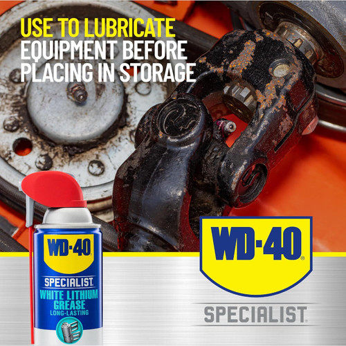 WD-40 300615  Specialist White Lithium Grease Spray with Smart Straw - 11 oz Can Image 5