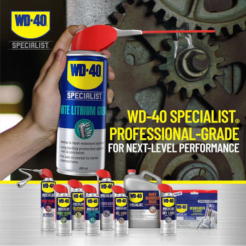 WD-40 300615  Specialist White Lithium Grease Spray with Smart Straw - 11 oz Can Image 7 WD-40 300615  Specialist White Lithium Grease Spray with Smart Straw - 11 oz Can Image 7