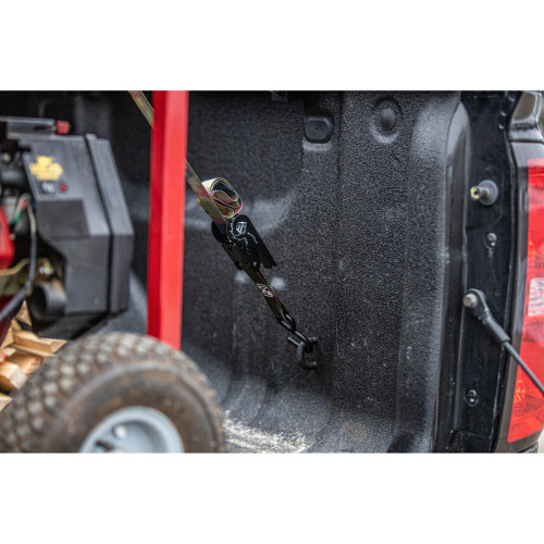 Keeper 03508-V  1" x 8' Ratchet Camo Tie-Downs with Vinyl Coated S-Hooks - 4 Straps per Package Image 5