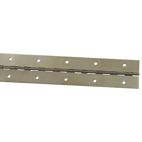 National S701-470  30" x 1-1/2" Medium Gauge Continuous Hinge - Bright Nickle Plated Image 0