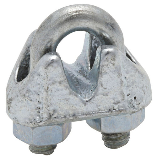 National N248-278  1/8" Wire Cable Clamp - Zinc Plated Image 0