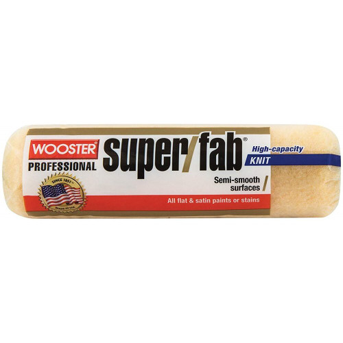 Wooster R240-9  Super/Fab 9" Professional Roller Cover with 1/2" Nap Image 0