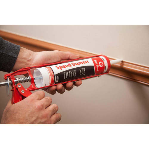 Red Devil 0736  Speed Demon Acrylic Caulk 10.1 FL. OZ. Cartridge White Image 1