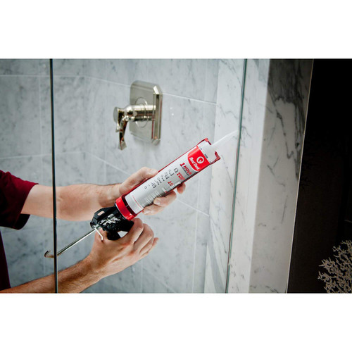 Red Devil 0826KB  Silicone Shield Kitchen & Bath Sealant 9.0 FL. OZ Cartridge Clear Image 1