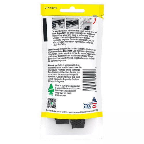 Little Trees CTK-52746  Vent Wrap Car Air Freshener Supernova Scent - 4 per Package Image 1