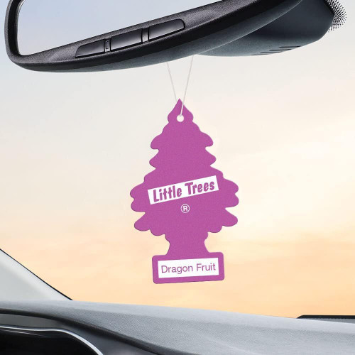 Little Trees U1P10397  Car Air Freshener Dragon Fruit Scent - Single Tree per Package Image 3