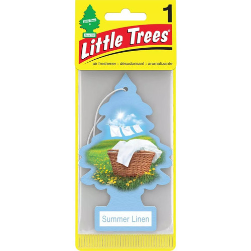 Little Trees U1P10574  Car Air Freshener Summer Linen Scent - Single Tree per Package Image 1