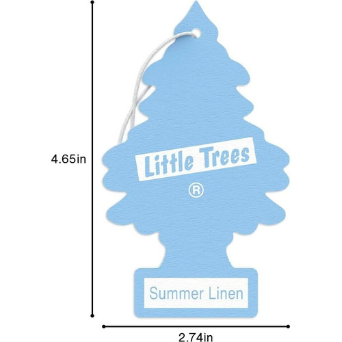 Little Trees U1P10574  Car Air Freshener Summer Linen Scent - Single Tree per Package Image 6