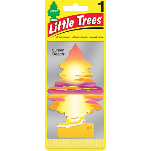 Little Trees U1P17177  Car Air Freshener Sunset Beach Scent - Single Tree per Package Image 1
