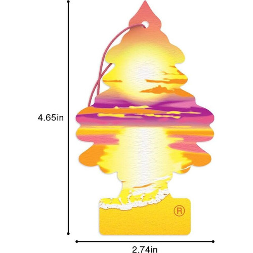Little Trees U1P17177  Car Air Freshener Sunset Beach Scent - Single Tree per Package Image 6