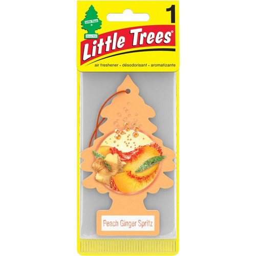 Little Trees U1P17344  Car Air Freshener Peach Ginger Spritz Scent - Single Tree per Package Image 1