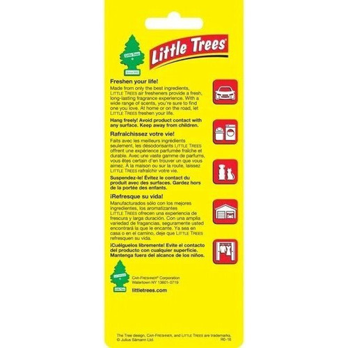 Little Trees U1P17344  Car Air Freshener Peach Ginger Spritz Scent - Single Tree per Package Image 2