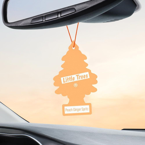 Little Trees U1P17344  Car Air Freshener Peach Ginger Spritz Scent - Single Tree per Package Image 3