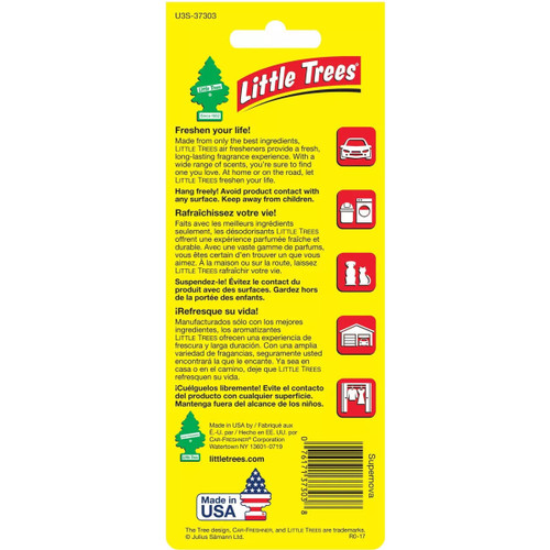 Little Trees U3S37303  Car Air Freshener Supernova Scent - 3 Trees per Package Image 2
