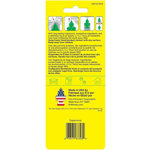 Little Trees U6P67303  Car Air Freshener Supernova Scent - 6 Trees per Package Image 2