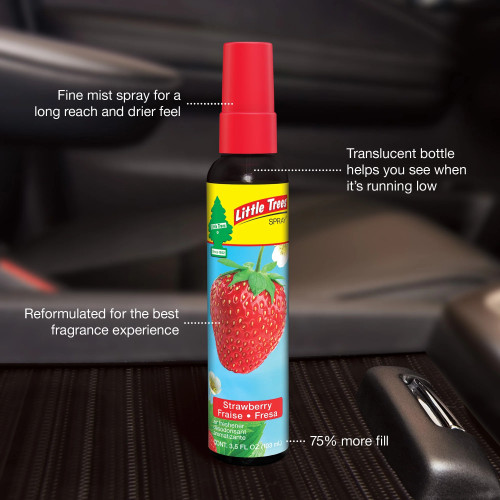 Little Trees UPS06312  Spry Air Freshener Strawberry Scent - 3.5 Fl Oz Image 4