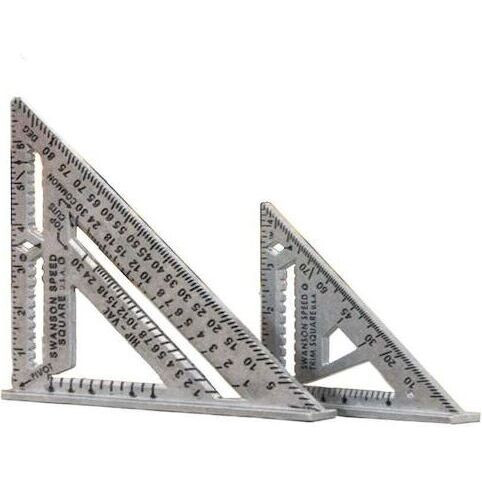 Swanson S0100-AS0145  7" Speed Square Pro and 4.5" Speed Trim Square Combination Kit Image 3