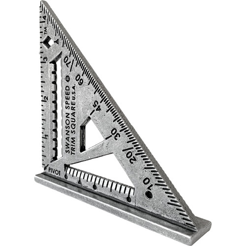 Swanson S0145  4-1/2" Aluminum Speed Trim Square Image 3