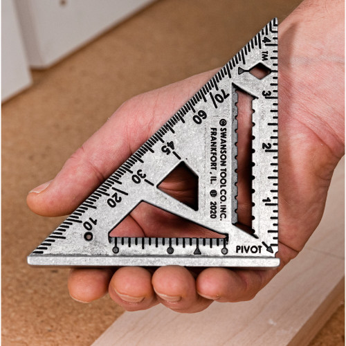 Swanson S0145  4-1/2" Aluminum Speed Trim Square Image 4