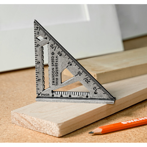 Swanson S0145  4-1/2" Aluminum Speed Trim Square Image 5