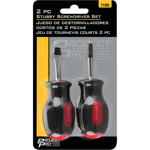 Performance Tool 1100  2-Piece Stubby Screwdriver Set Image 1