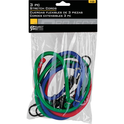 Performance Tool 1123  3-Piece Bungee/Stretch Cords (18, 24 and 36 Inch Lengths) Image 1