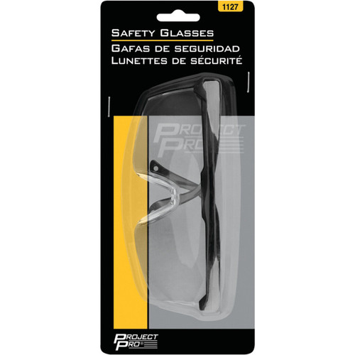 Performance Tool 1127  Clear Safety Glasses with Flexible Plastic Ear Pieces Image 1