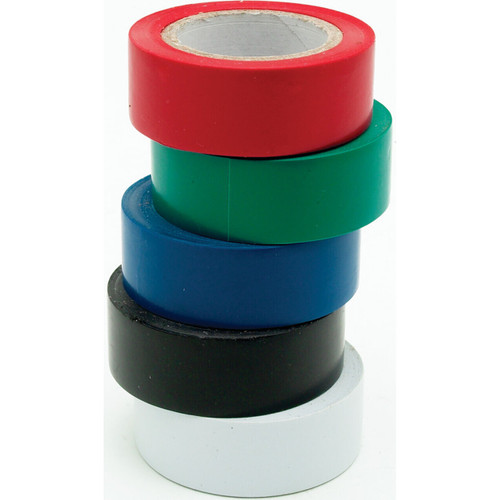 Performance Tool 1135  5-Pack Multi-Color Electrical Tape Image 7