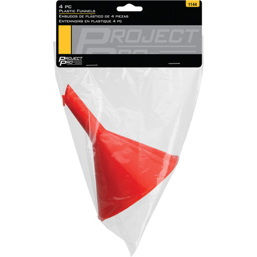 Performance Tool 1144  4-Piece Plastic Funnel Set Image 1