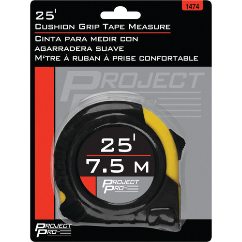 Performance Tool 1474  25 Foot Cushion Grip Tape Measure Image 1