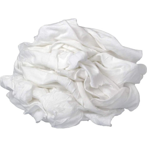 Buffalo 60205  Premium New Bleached Knits Cloth Rags - 1/2 Lb Bag Image 2