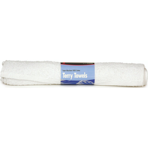 Buffalo 60229C  14" x 17" Super Absorbent Cotton Terry Towels -  3 per Package Image 0