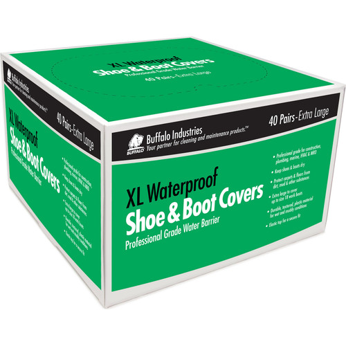 Buffalo 68404  XL Waterproof Shoe and Boot Covers - 40 Pair per Box Image 0