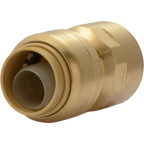 SharkBite U072LFA  1/2" Push-to-Connect x 1/2" FNPT Brass Straight Adapter Image 0