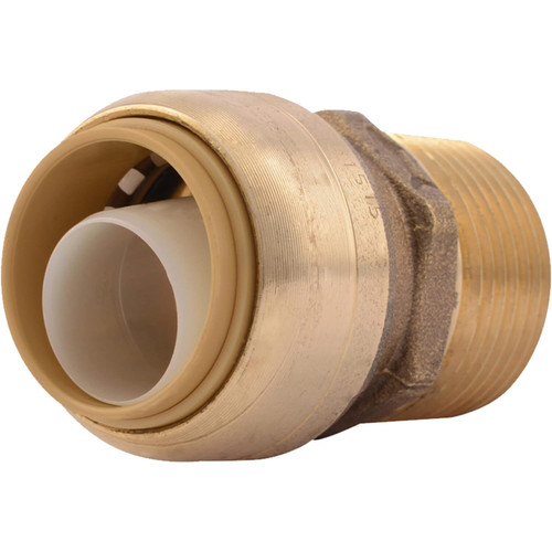 SharkBite U138LFA  3/4" Push-to-Connect x 1/2" MNPT Brass Male Adapter Image 0