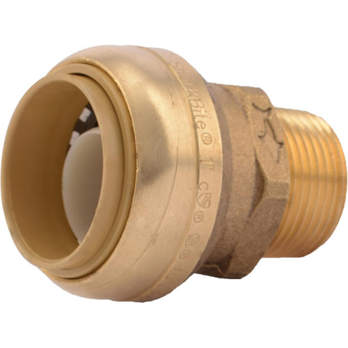 SharkBite U142LFA  1" Push-to-Connect x 3/4" MNPT Brass Male Adapter Image 0
