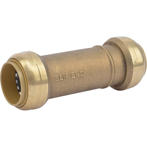 SharkBite U3020LFA  1" x 1" Push-to-Connect Brass Slip Coupler Image 0