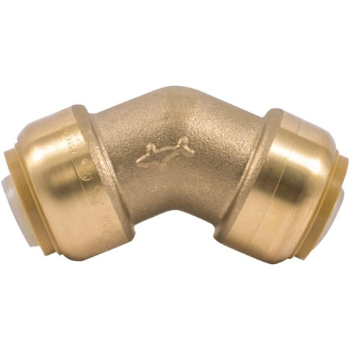 SharkBite U656LFA  3/4" x 3/4" Push-to-Connect Brass 45-Degree Elbow Image 2