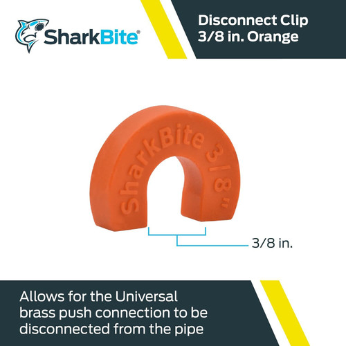 SharkBite U708  3/8" Disconnect Clip for PEX Image 1