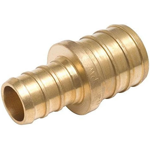 SharkBite UC058LFA  1/2" x 3/4" Barbed Brass Reducing Coupler for PEX Image 0