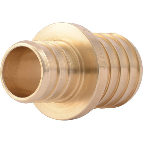SharkBite UC060LFA  3/4" x 1" Barbed Brass Reducing Coupler for PEX Image 0