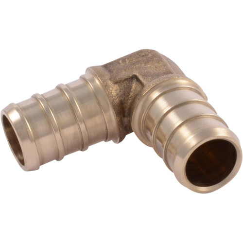 SharkBite UC248LFA  1/2" x 1/2" Barbed Brass 90 Degree Elbow for PEX Image 0