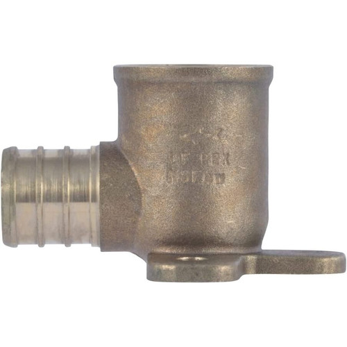SharkBite UC334LFA  1/2" Barb x 1/2" FNPT Brass 90 Degree Adapter Drop-Ear Elbow for PEX Image 2