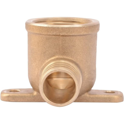 SharkBite UC340LFA  3/4" Barb x 3/4" FNPT Brass 90 Degree Adapter Drop-Ear Elbow for PEX Image 1
