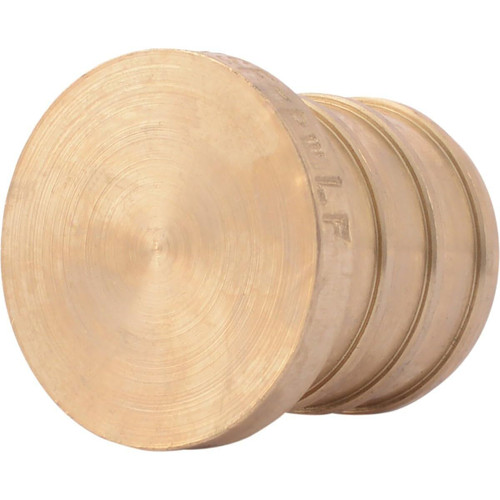SharkBite UC518LFA  3/4" Barb Brass End Plug for PEX Image 0