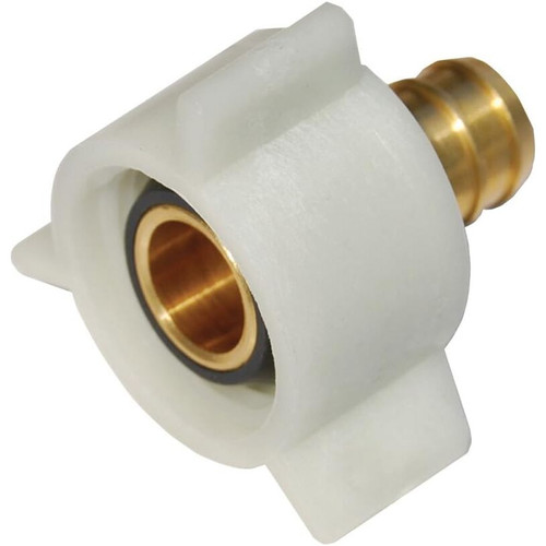 SharkBite UC526LFA  1/2" Barb x 1/2" NPSM Brass Swivel Adapter for PEX Image 1